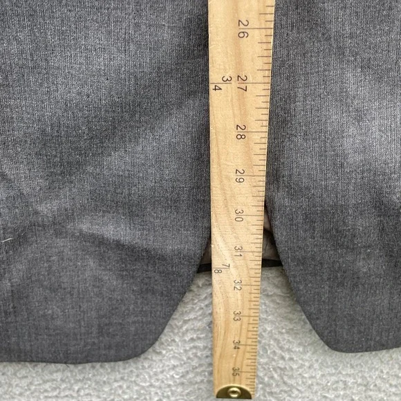 Calvin Klein 100% Wool Blazer Men's 44L Gray Corpcore Business Sport Coat Formal